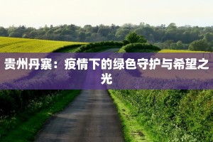 贵州丹寨：疫情下的绿色守护与希望之光