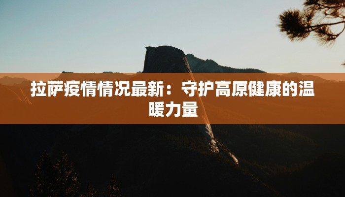 拉萨疫情情况最新:守护高原健康的温暖力量 拉萨疫情情况最新:守护高原健康的温暖力量
