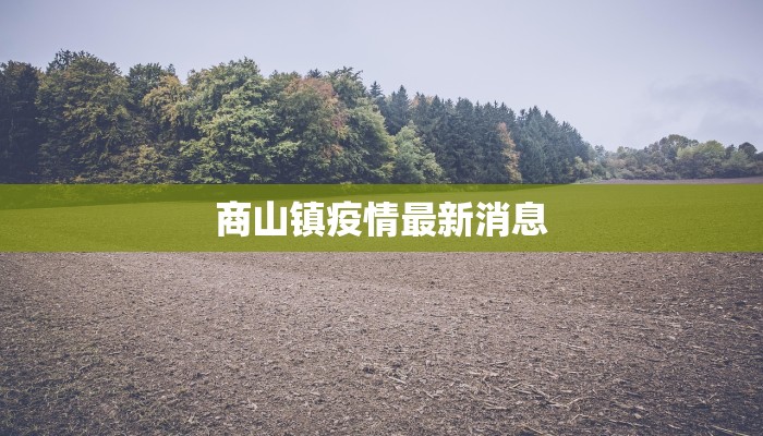 商山镇疫情最新消息 商山镇疫情最新消息